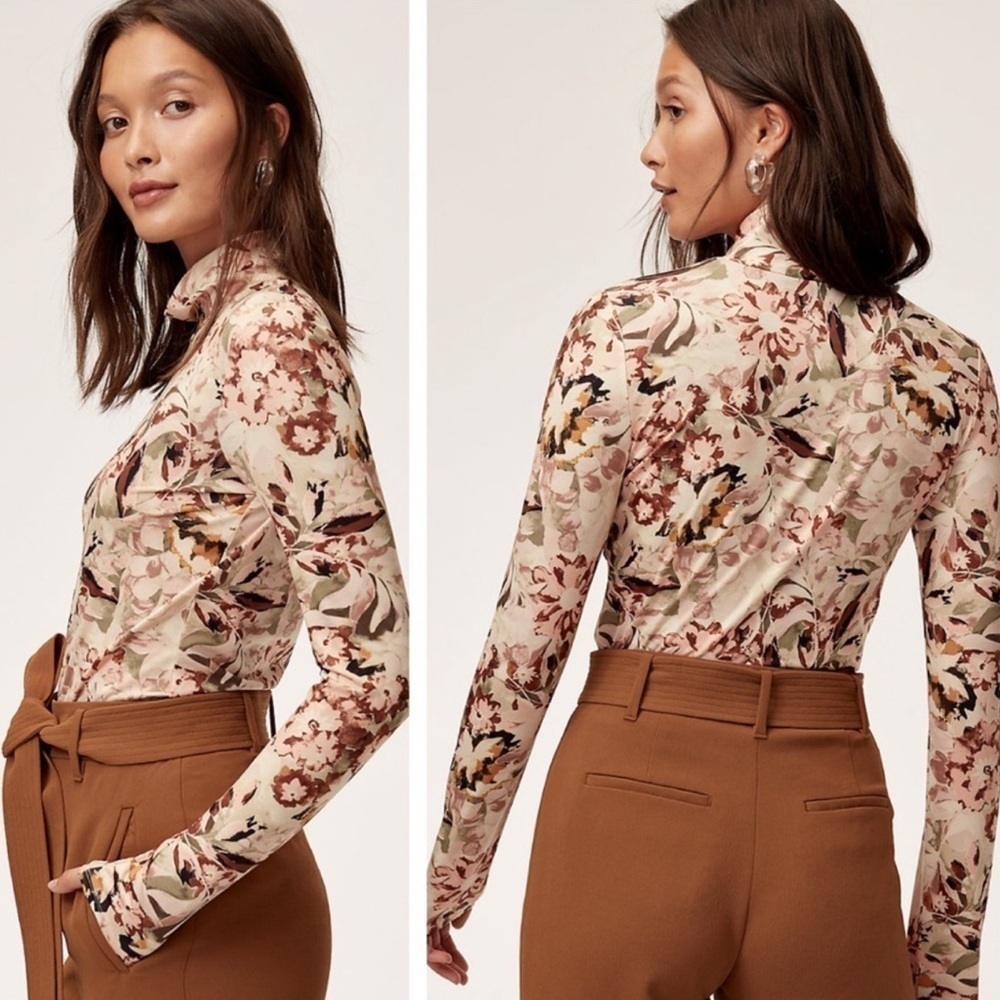 WILDFRED Chèval Floral Mock Neck Top